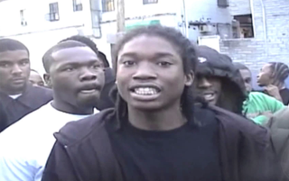 Young Meek Mill before he got signed, wearing the Leonard braids (YouTube screenshot)